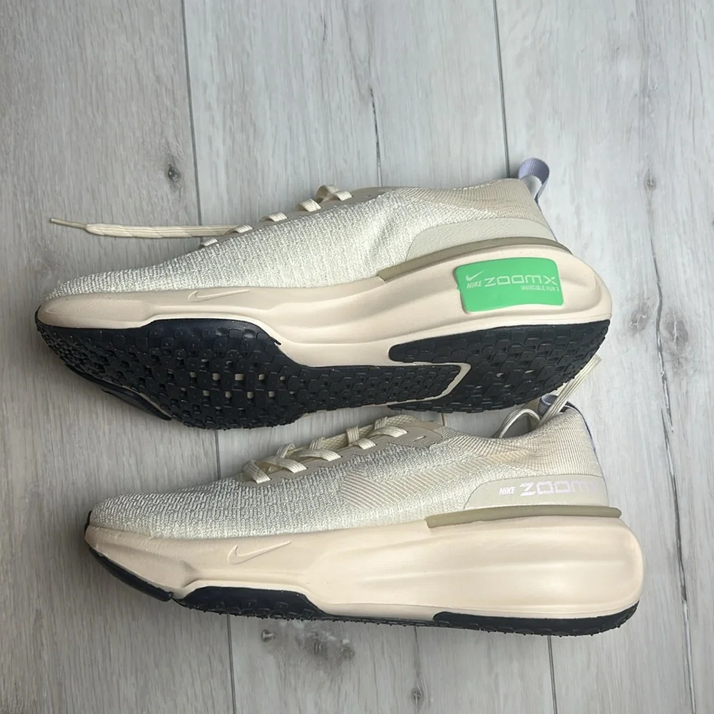 Nike Invincible Run FK 3 Light Cream White‎ Men 8 Women 9.5 New With Tags